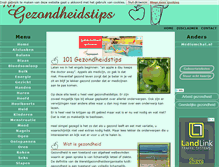 Tablet Screenshot of gezondheid.101tips.nl